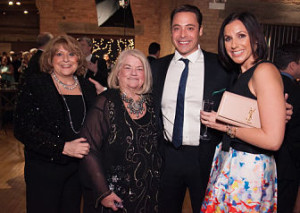 From left to right, Pam Mauro, Mary Anne Brown, Jeff Mauro, and his wife Sarah Mauro.